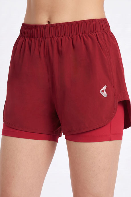 Zelocity Moisture Wicking Training Short - Deep Claret — image 4